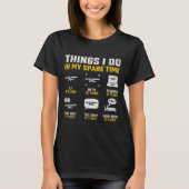 Aircraft Rc Plane Airplane Men Things I Do In My S Tシャツ (正面)