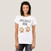 airdaleのお母さんの大きいpawprints tシャツ (正面フル)