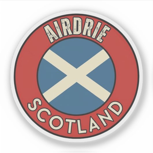 Airdrie, Scotland シール (正面)