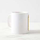 Airedaleのエールのコーヒー・マグ コーヒーマグカップ (正面左)