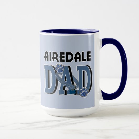 Airedaleのパパ マグカップ (右)