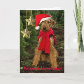 Airedaleの季節の挨拶 シーズンカード (正面)