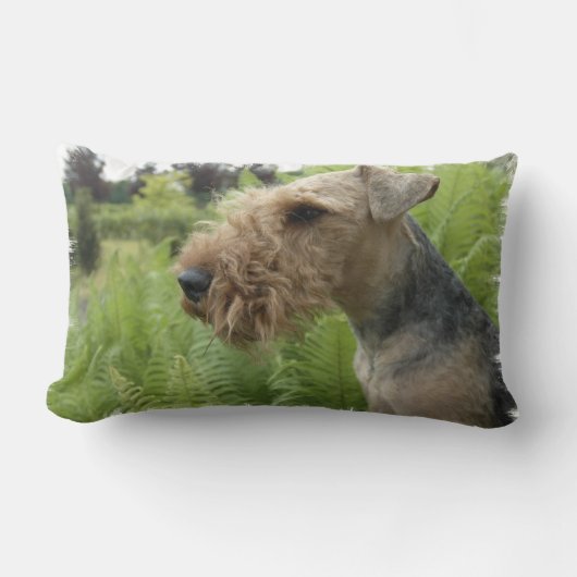 Airedaleの枕 ランバークッション (正面)