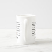 Airedaleの骨灰磁器のマグ ボーンチャイナマグカップ (裏面)