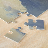 Airedaleオンビーチ、愛犬家のための夏の贈り物 ジグソーパズル (側面)