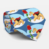 Airedaleクリスマスデールメールのタイ ネクタイ (ロール)