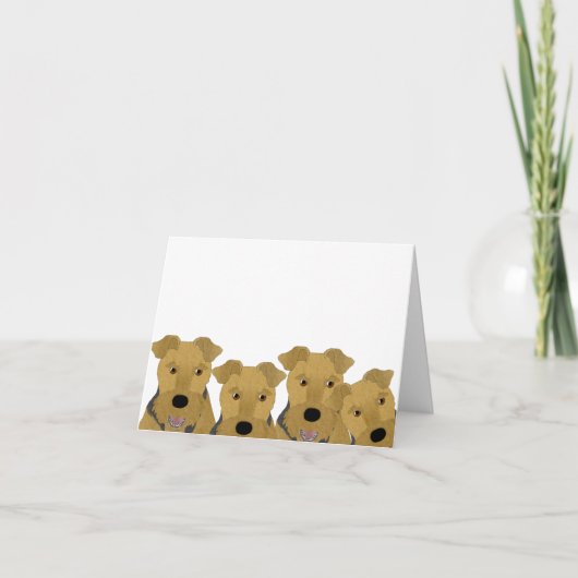 Airedaleグリーティングカード カード (正面)