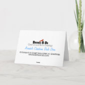 AiredaleテリアのクリスマスのDaleのシカ シーズンカード (裏面)