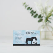 Airedaleテリアの西部のシルエットのカスタムのプロフィール 名刺 (スタンド正面)