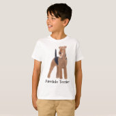 AiredaleテリアはTシャツをからかいます Tシャツ (正面フル)