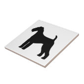 Airedaleテリア犬 タイル (側面)