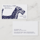 Airedale犬ビジネス 名刺 (正面/裏面)