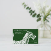 Airedale犬ビジネス 名刺 (スタンド正面)