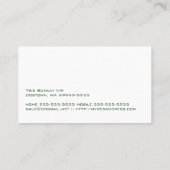 Airedale犬ビジネス 名刺 (裏面)