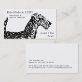Airedale犬ビジネス 名刺 (正面/裏面)