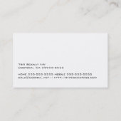 Airedale犬ビジネス 名刺 (裏面)