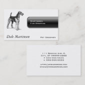 Airedale犬 名刺 (正面/裏面)