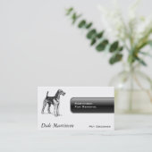 Airedale犬 名刺 (スタンド正面)