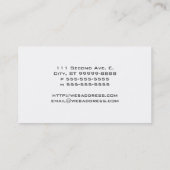 Airedale犬 名刺 (裏面)