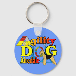 Airedale_アジリティのギフト キーホルダー