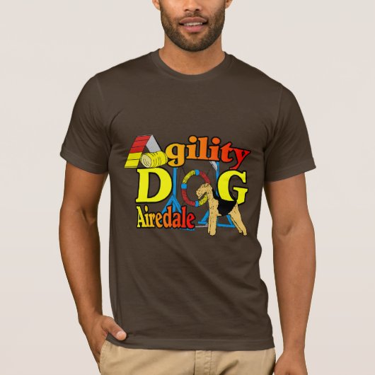 Airedale_アジリティのギフト Tシャツ (正面)