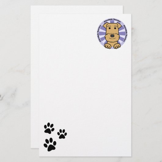 Airedale 便箋 (正面/裏面)