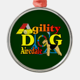Airedale_機敏性 メタルオーナメント