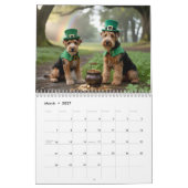 Airedale Calendar カレンダー (3月 2027)