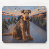 Airedale Christmas Cruise: Pawsome Holiday Delight マウスパッド (正面)