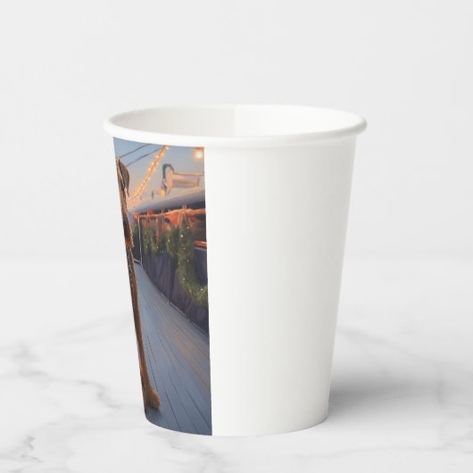 Airedale Christmas Cruise: Pawsome Holiday Delight 紙コップ (左)