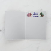 Airedale Christmas Stocking シーズンカード (内部)