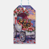 Airedale Dog Valentine's Day  ギフトタグ (正面)