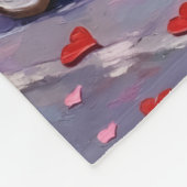 Airedale Dog Valentine's Day  フリースブランケット (角)