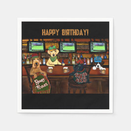 AIREDALE & FRIENDSポスター スタンダードカクテルナプキン