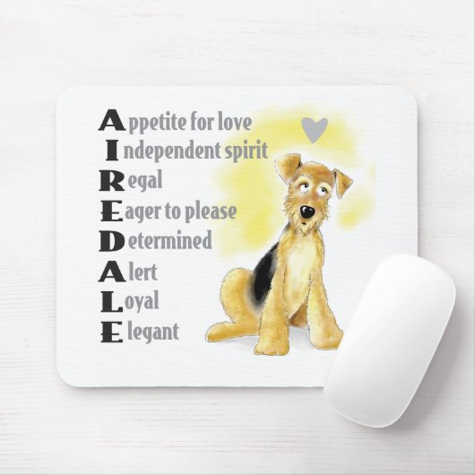 Airedale mousepad マウスパッド (マウス)