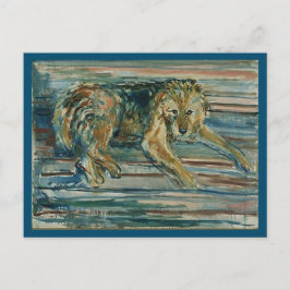 Airedale Terier, Edvard Munch氏、絵画 ポストカード