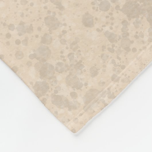 Airedale Terrierかわいい漫画の犬と名前ベージュ フリースブランケット (角)