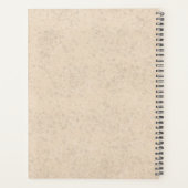 Airedale Terrierかわいい漫画の犬Bingley Terrier プランナー手帳 (裏面)