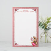 Airedale Terrierが私のハートバレンタインデーを保持 便箋 (スタンド正面)