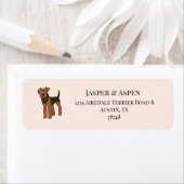 Airedale Terrierアドレス ラベル (インサイチュ)