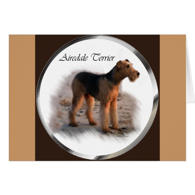 Airedale Terrierアートギフト (正面横)