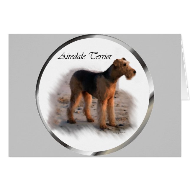 Airedale Terrierアートギフト (正面横)
