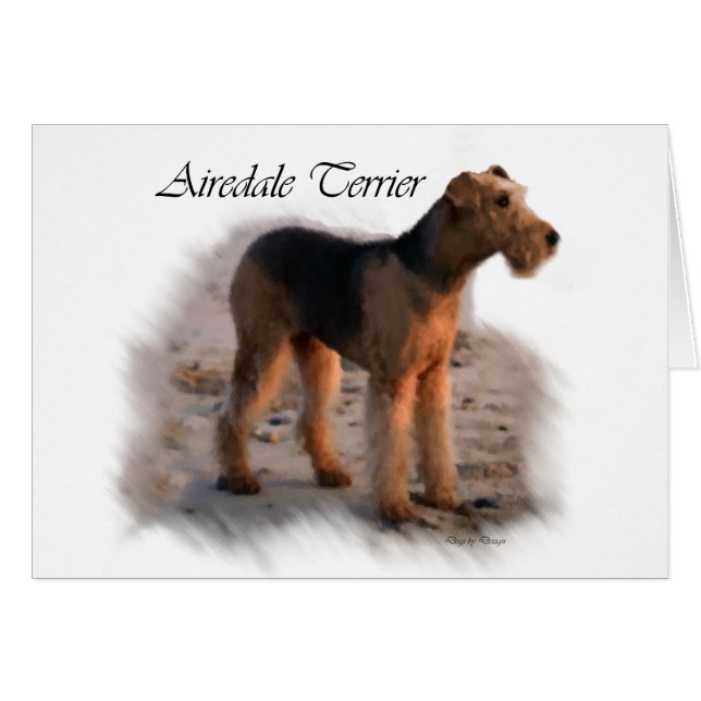 Airedale Terrierアートギフト (正面横)