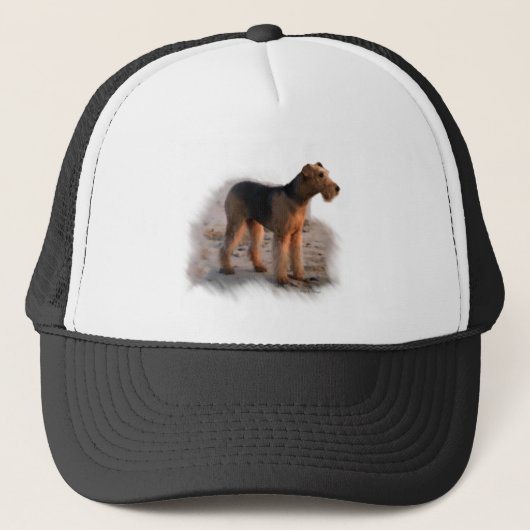 Airedale Terrierアートギフト キャップ (正面)