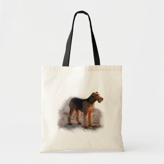 Airedale Terrierアートギフト トートバッグ (正面)