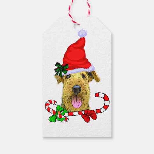 Airedale Terrierクリスマスギフトタグ ギフトタグ (裏面)
