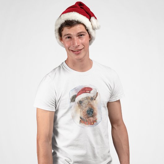 Airedale Terrierクリスマスギフト愛犬家 Tシャツ