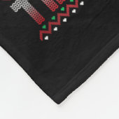 Airedale Terrierクリスマスツリー装飾ドッグロー フリースブランケット (角)