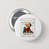 Airedale Terrierクリスマスツリー装飾ドッグロー 缶バッジ (正面&裏面)