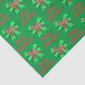 Airedale Terrierクリスマスドッグ&グリーンボウティッシュ 薄葉紙 (詳細)